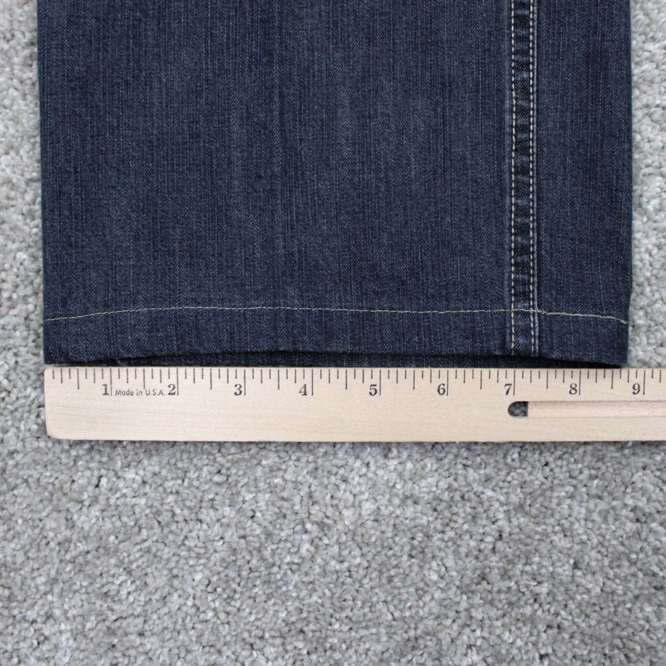 Denime Hiltl Jeans Mens 36 Straight 5-Pocket Denim Cotton Stretch Black 90s Theme 30in Inseam Mens Size US 36 / EU 52 - 5 Thumbnail