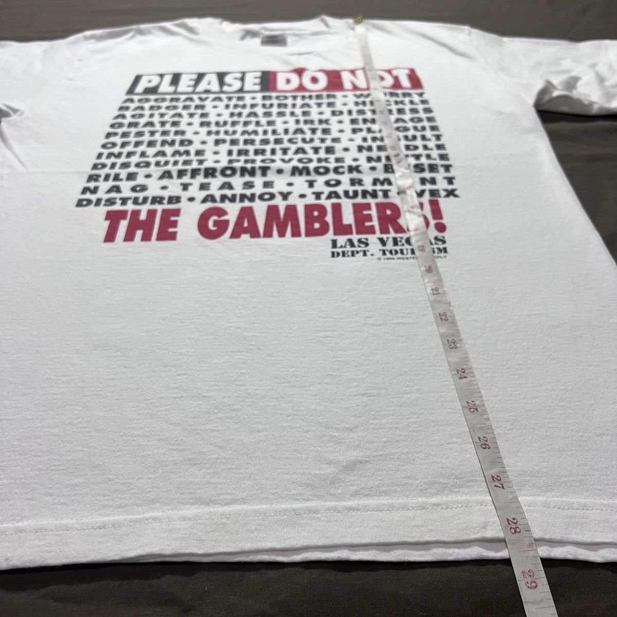 Vintage Vintage 90s PLEASE DO NOT The Gamblers Quote Promo Tee L Size US L / EU 52-54 / 3 - 7 Thumbnail