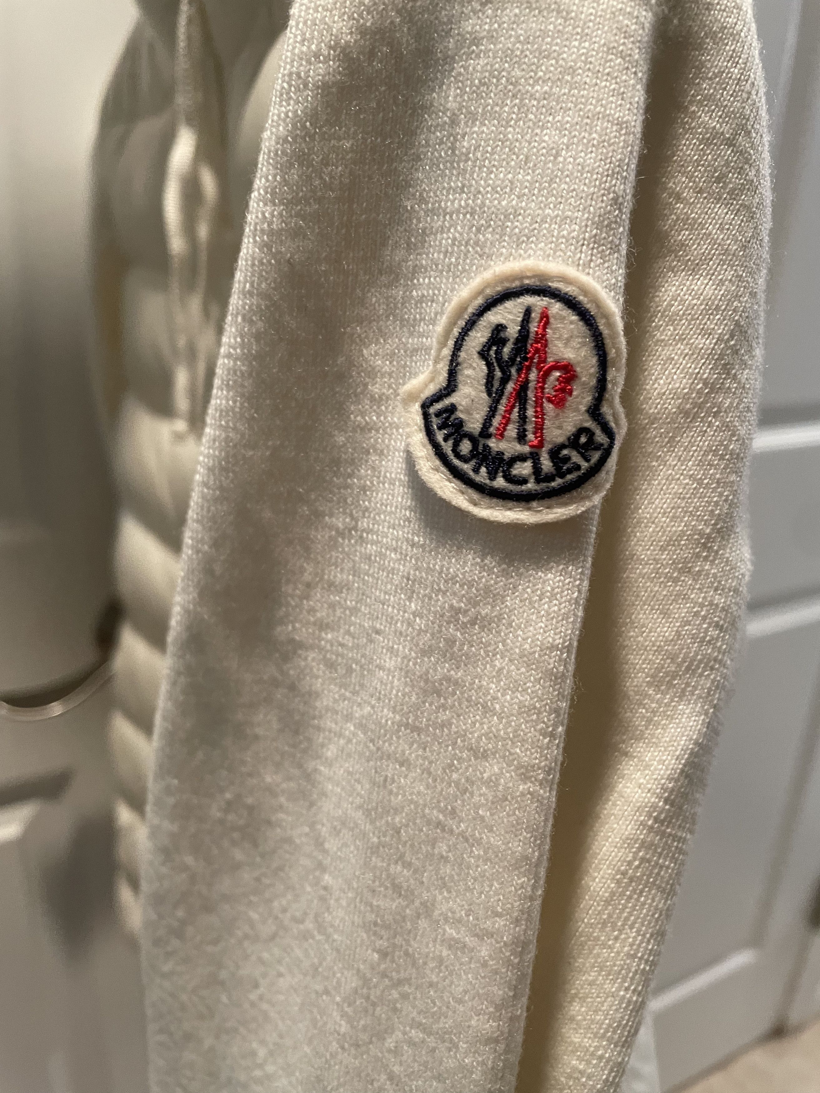 Moncler Moncler Cardigan Tricot (White/Size:XL) Size XL / US 12-14 / IT 48-50 - 4 Thumbnail