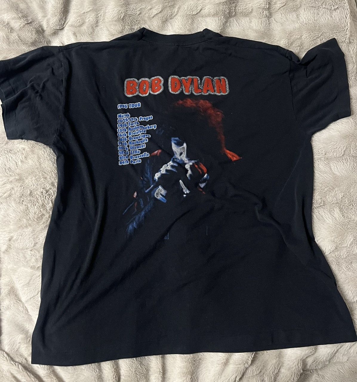 Vintage Bob Dylan 1995 European Tour t-shirt Size US L / EU 52-54 / 3 - 2 Thumbnail