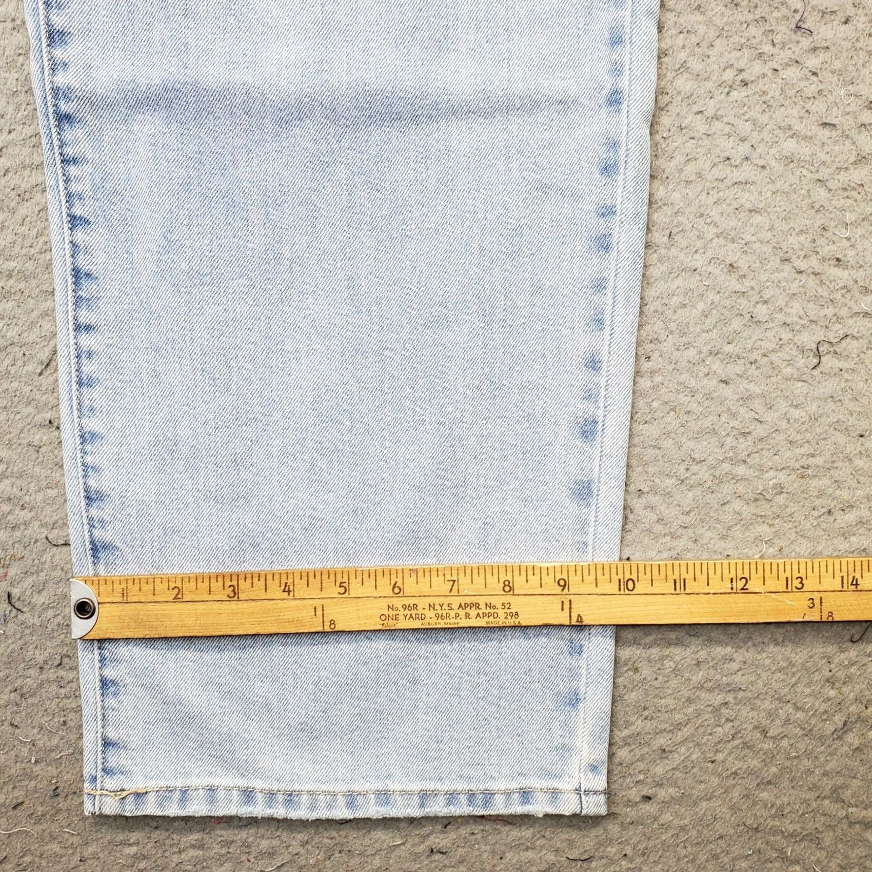 Vintage Seven7 Jeans Womens Size 16 Blue Denim Premium Light Wash Straight Leg MY10341DE Jeans Size 38" / US 16 / IT 52 - 5 Thumbnail