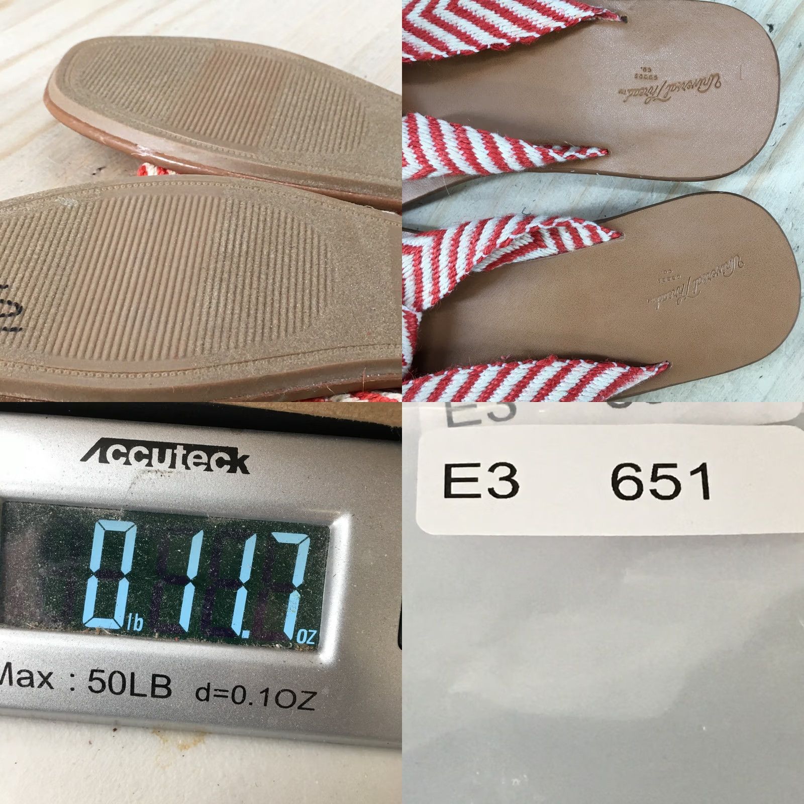 Vintage Universal Thread Sandals Womens 7 Louise Chevron Print Slip On Flats Slide Red Size US 7 / IT 37 - 9 Thumbnail
