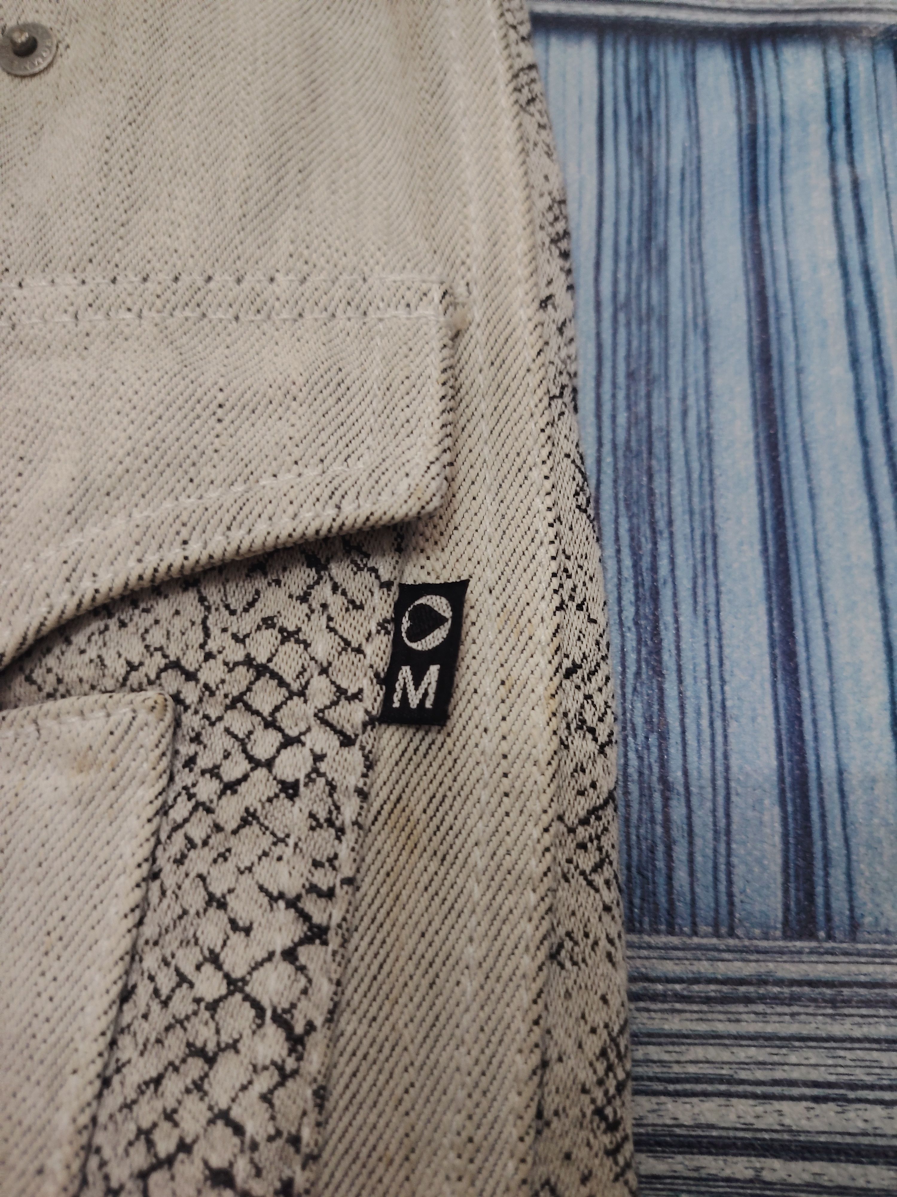 If Six Was Nine Japanese Morgan Homme Python Flared Jeans Bootcut Size US 30 / EU 46 - 14 Thumbnail