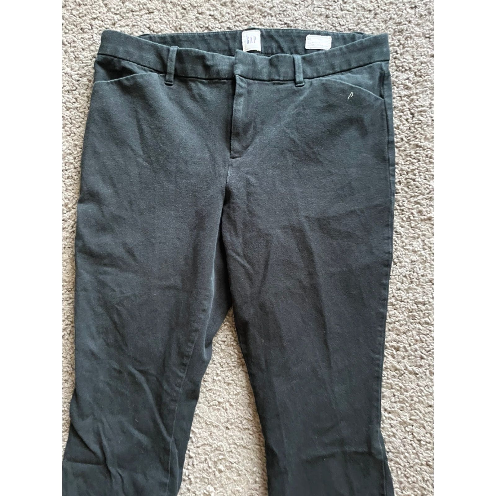 Gap Gap Pants Women Size 10 Signature Skinny Ankle Black Stretch Denim 25in Inseam Womens Size 32" / US 10 / IT 46 - 2 Thumbnail