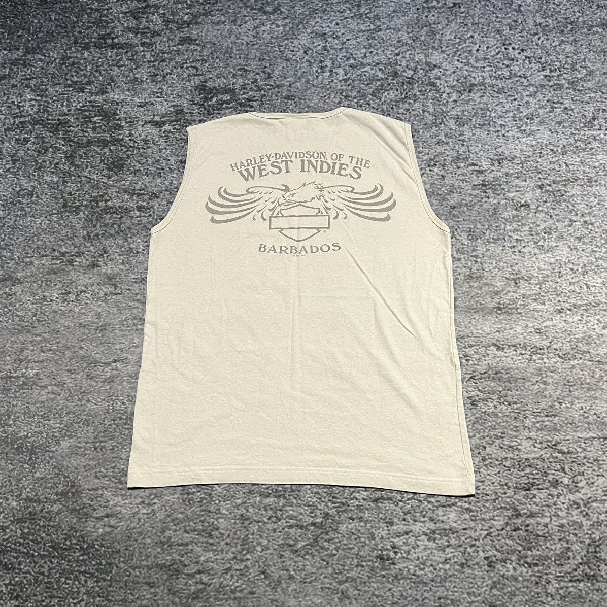 Harley Davidson Vintage Harley Davidson Sleeveless Shirt Skull 2000s Large Size US L / EU 52-54 / 3 - 2 Thumbnail