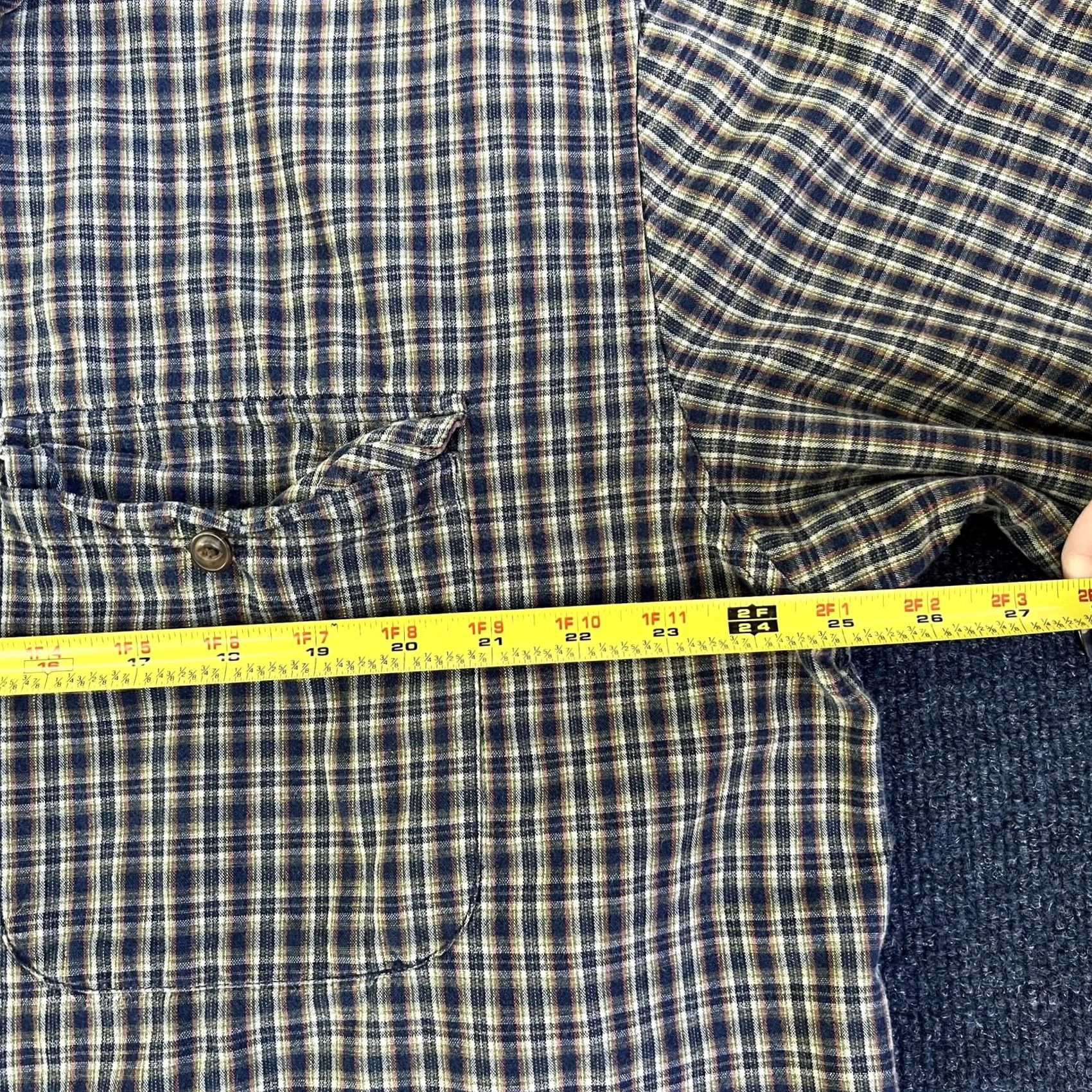 Aeropostale VINTAGE Aeropostale Shirt Mens L Blue Plaid Button Front Long Sleeve Cotton Size US L / EU 52-54 / 3 - 5 Thumbnail