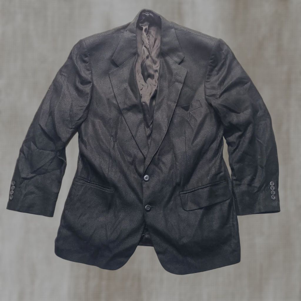Stafford Stafford Suit Jacket Black Two Button Adult Size M Medium Men Shirt/Jacket Size 40R - 1 Thumbnail