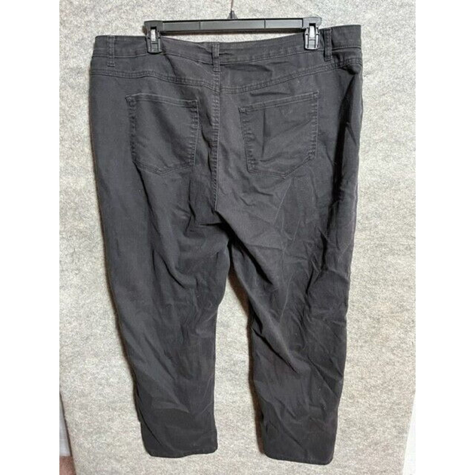 Other Terra & Sky Pants Womens 20W Plus Straight Stretch High Rise Size 42" / US 20 - 2 Thumbnail