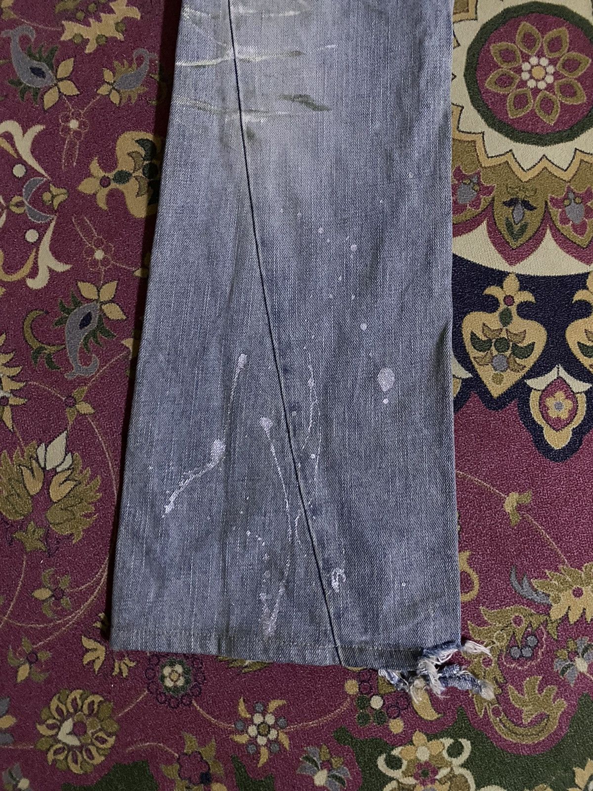 Tornado Mart Vintage TORNADO MART Super Flare Distressed Paint Design Size US 31 - 10 Thumbnail