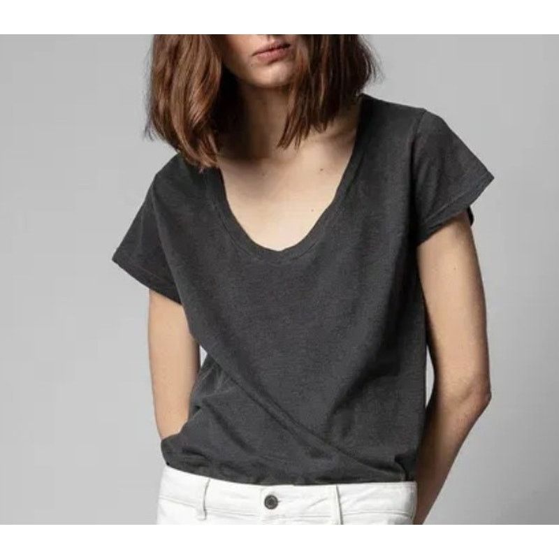 Zadig & Voltaire Zadig & Voltaire Tiny Slub Overdyed T-Shirt - Size S - NWOT Size S / US 4 / IT 40 - 13 Thumbnail