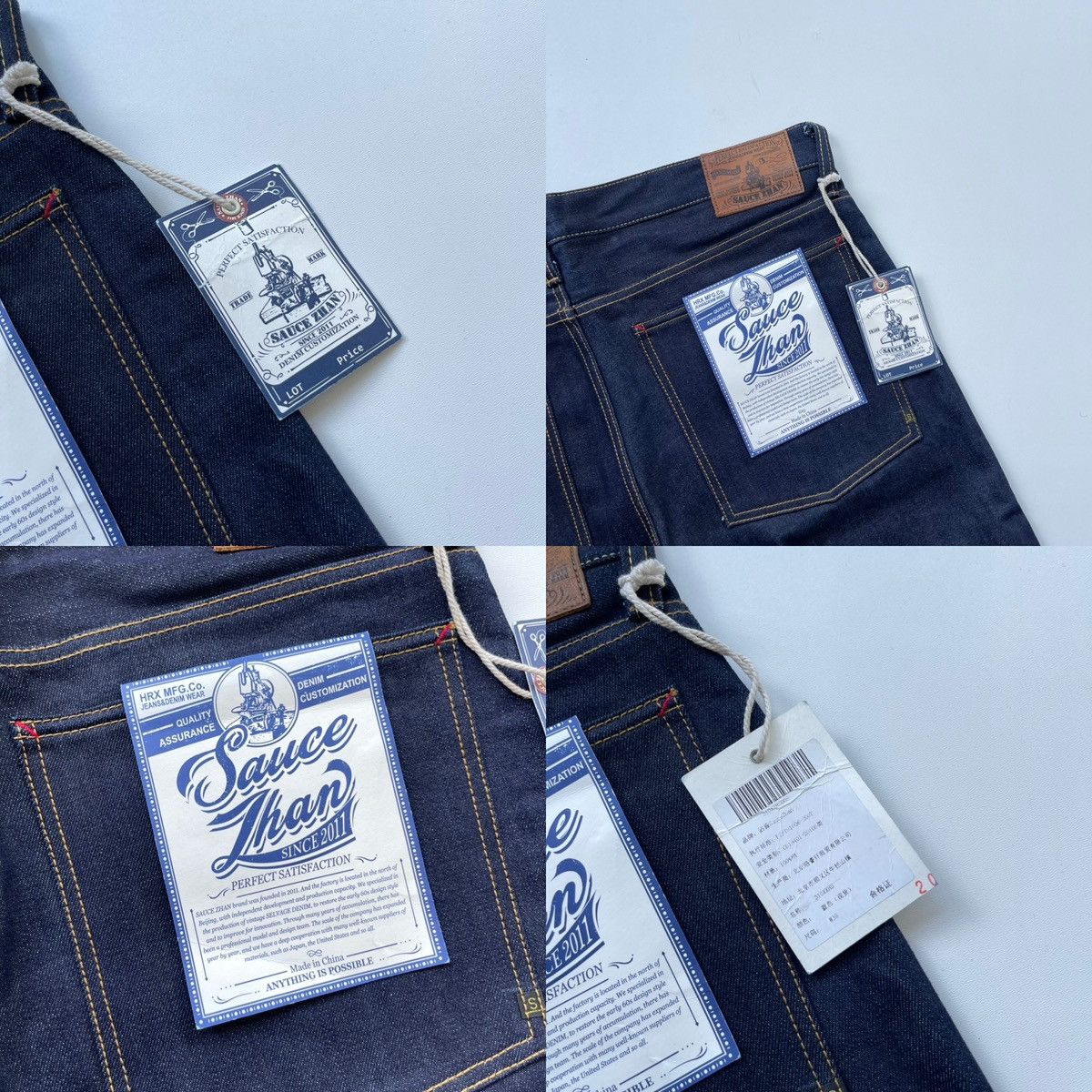 Salvage × Sauce Zhan Sauce Zhan 310XXHS NWT Selvage Denim Jeans Navy Size US 38 / EU 54 - 12 Thumbnail