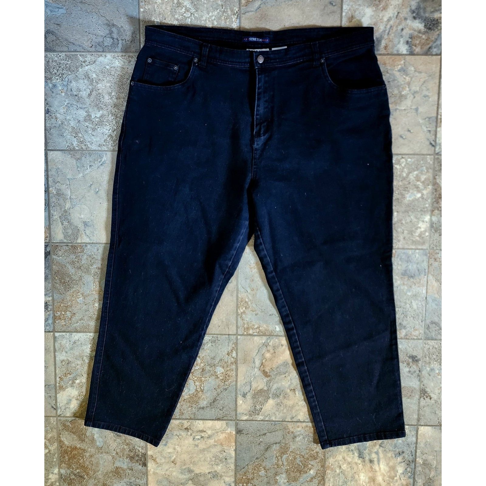 Bill Blass BillBlase Womans Black Jeans Size 22W Size 42" / US 20 - 3 Thumbnail