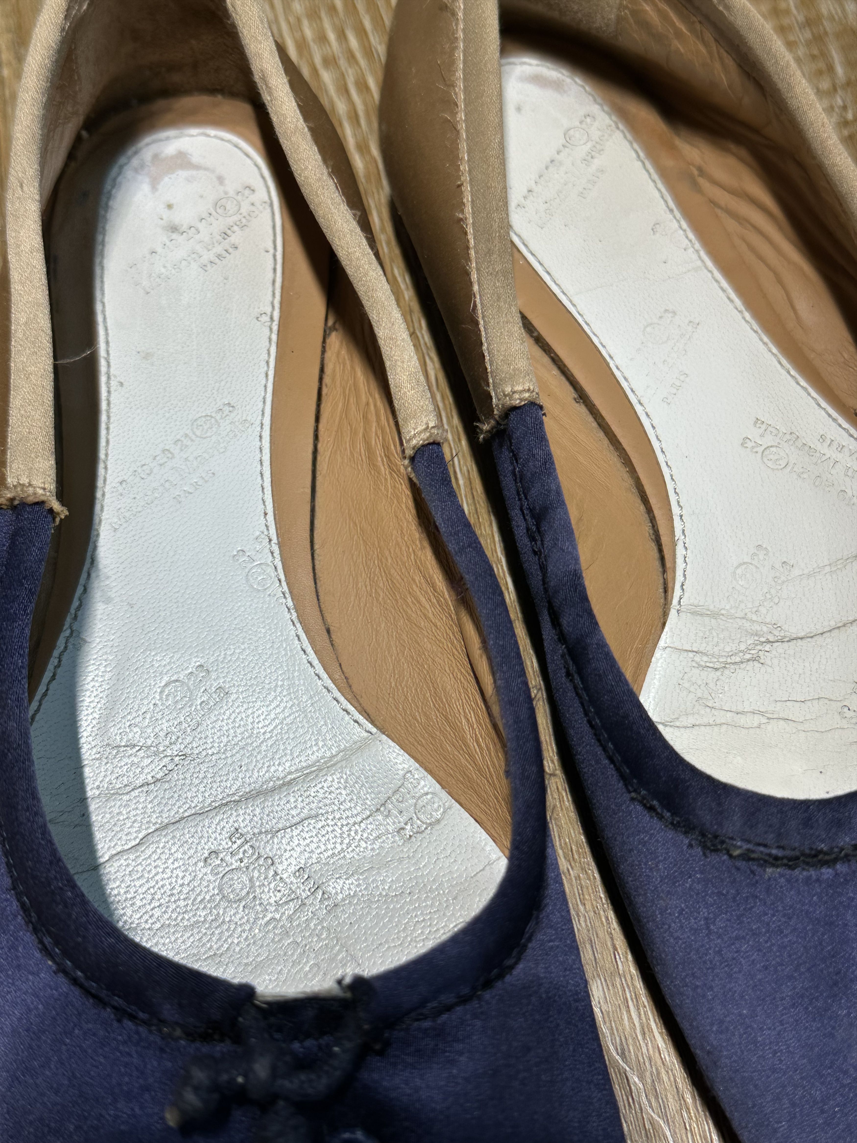 Maison Margiela Maison Margiela Tabi Ballerinas Blue/Gold Size US 7 / IT 37 - 23 Thumbnail