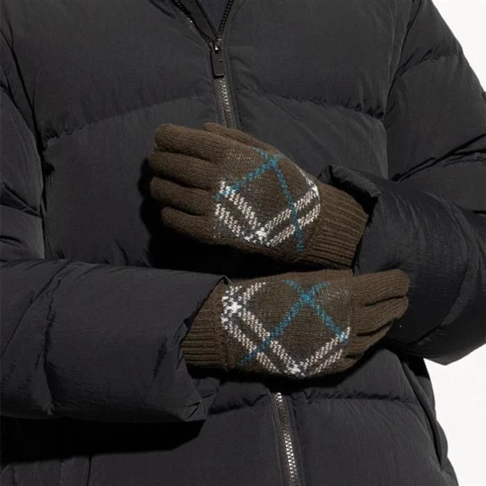 Burberry o1w1db10126 Size: M / Cashmere Blend Knit Gloves Multicolor Size ONE SIZE - 5 Thumbnail