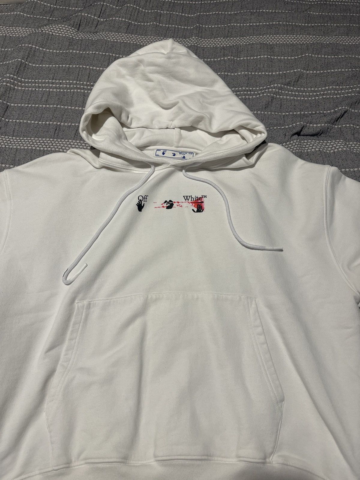 Off-White OFF WHITE white logo sweater size XXL Size US XXL / EU 58 / 5 - 4 Thumbnail