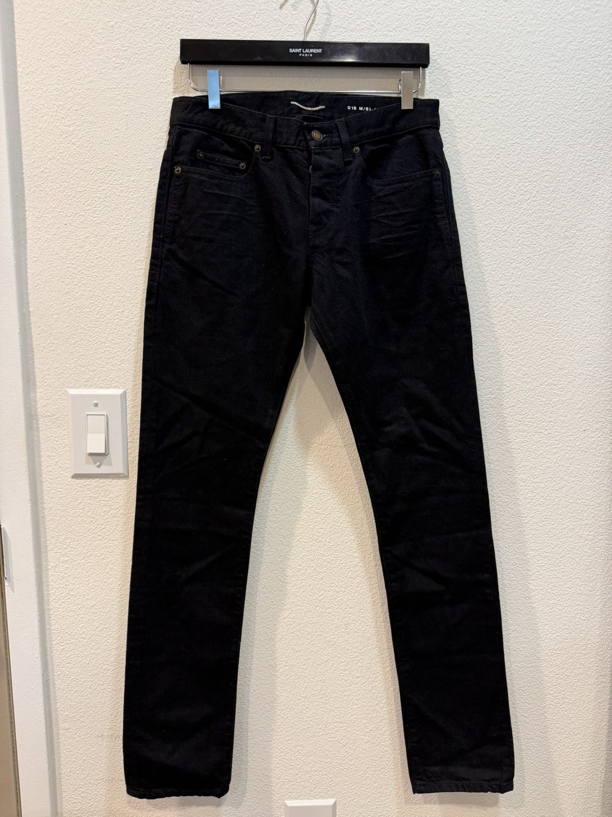 Saint Laurent Paris D18 Slim Denim Jeans 29 Size US 31 - 1 Thumbnail