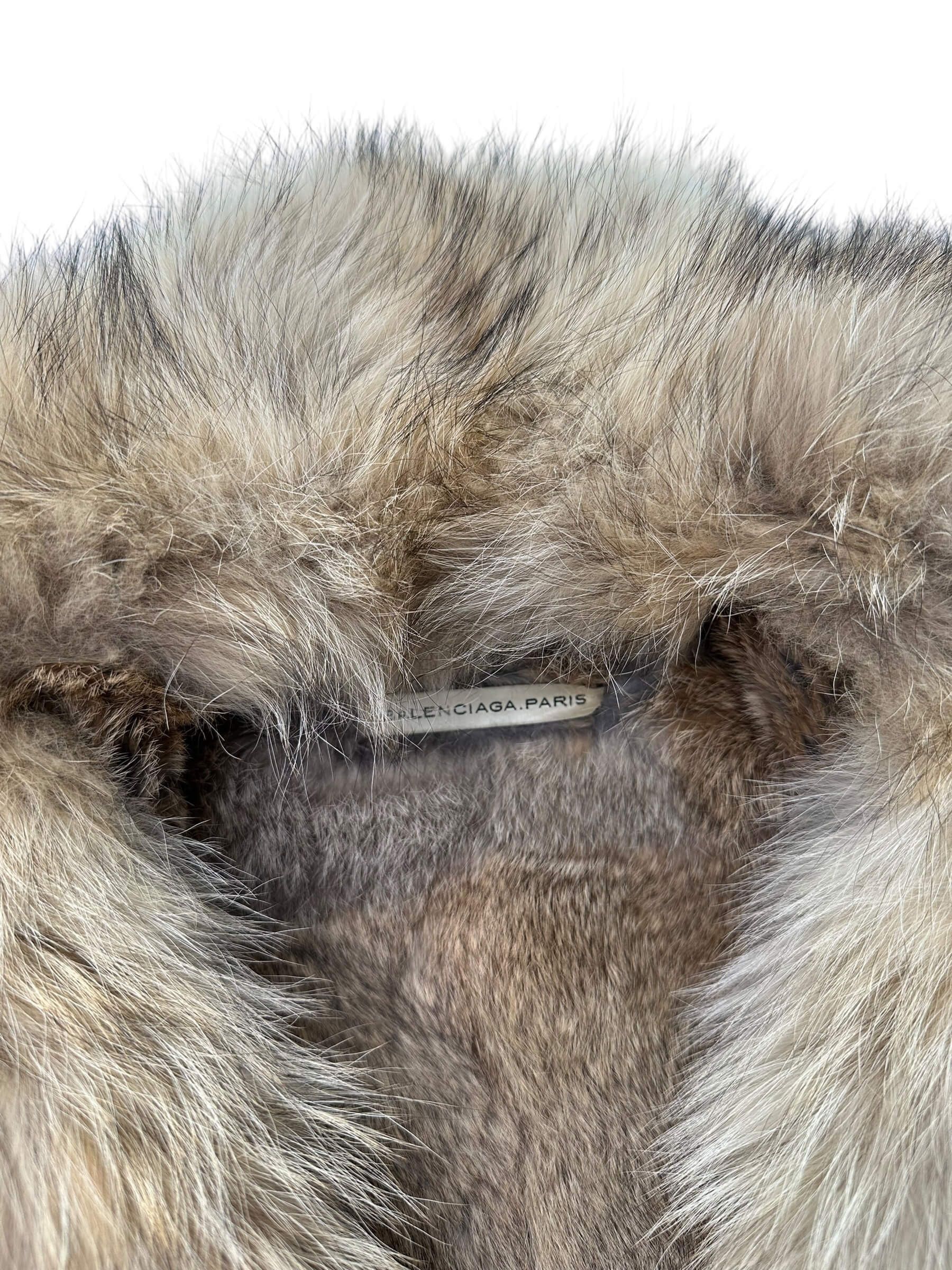 Balenciaga BALENCIAGA by Nicolas Ghesquière 2007aw fur leather coat Size XS / US 0-2 / IT 36-38 - 8 Thumbnail