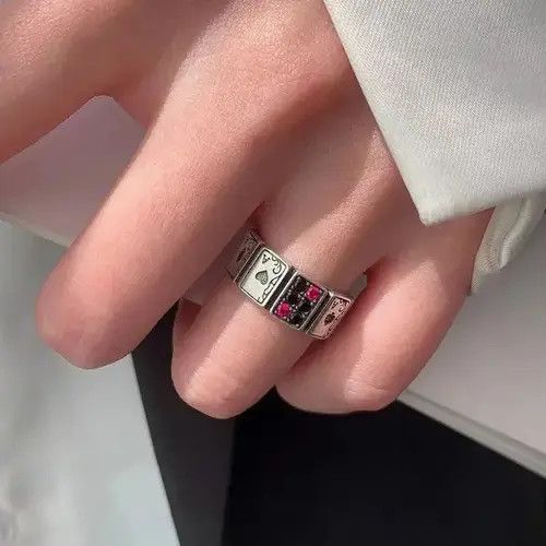 Ends Repair Poker Adjustable Ring Size ONE SIZE - 2 Thumbnail