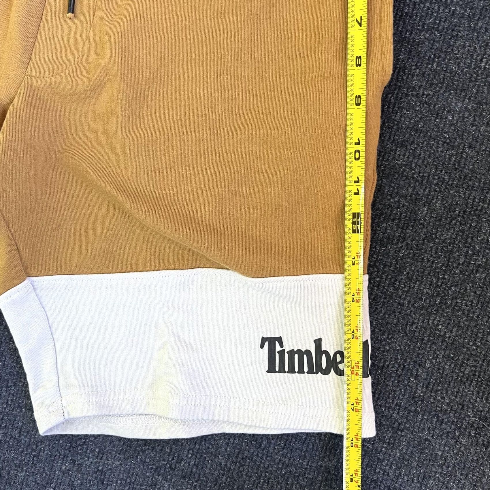 Timberland Timberland Shorts Mens Medium Beige Colorblock Sweat Elastic Waist Pockets Gym Size US 31 - 7 Thumbnail
