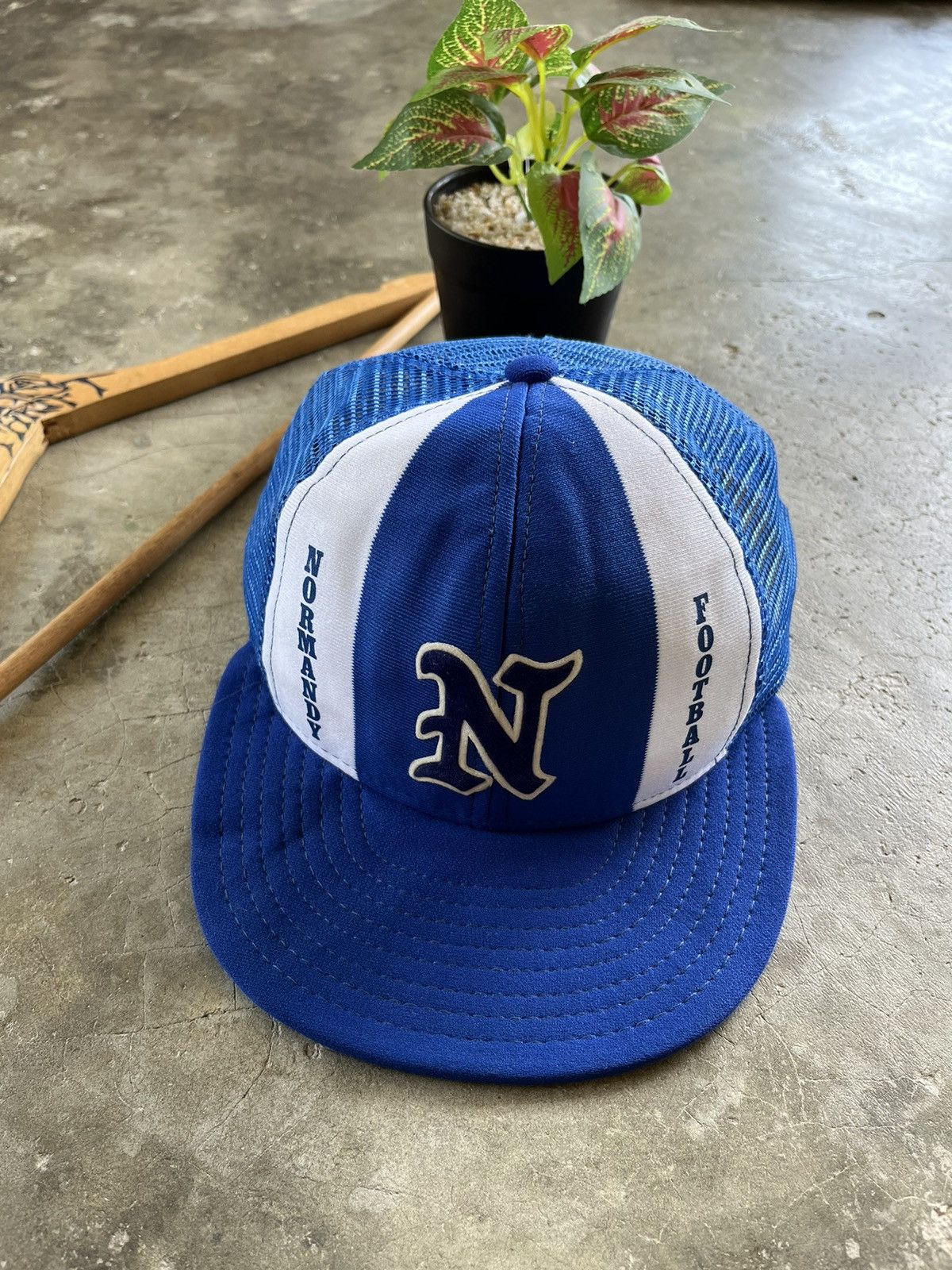 Vintage 🔥RARE Vintage Normandy Football Club Cap 90s USA Size ONE SIZE - 4 Thumbnail