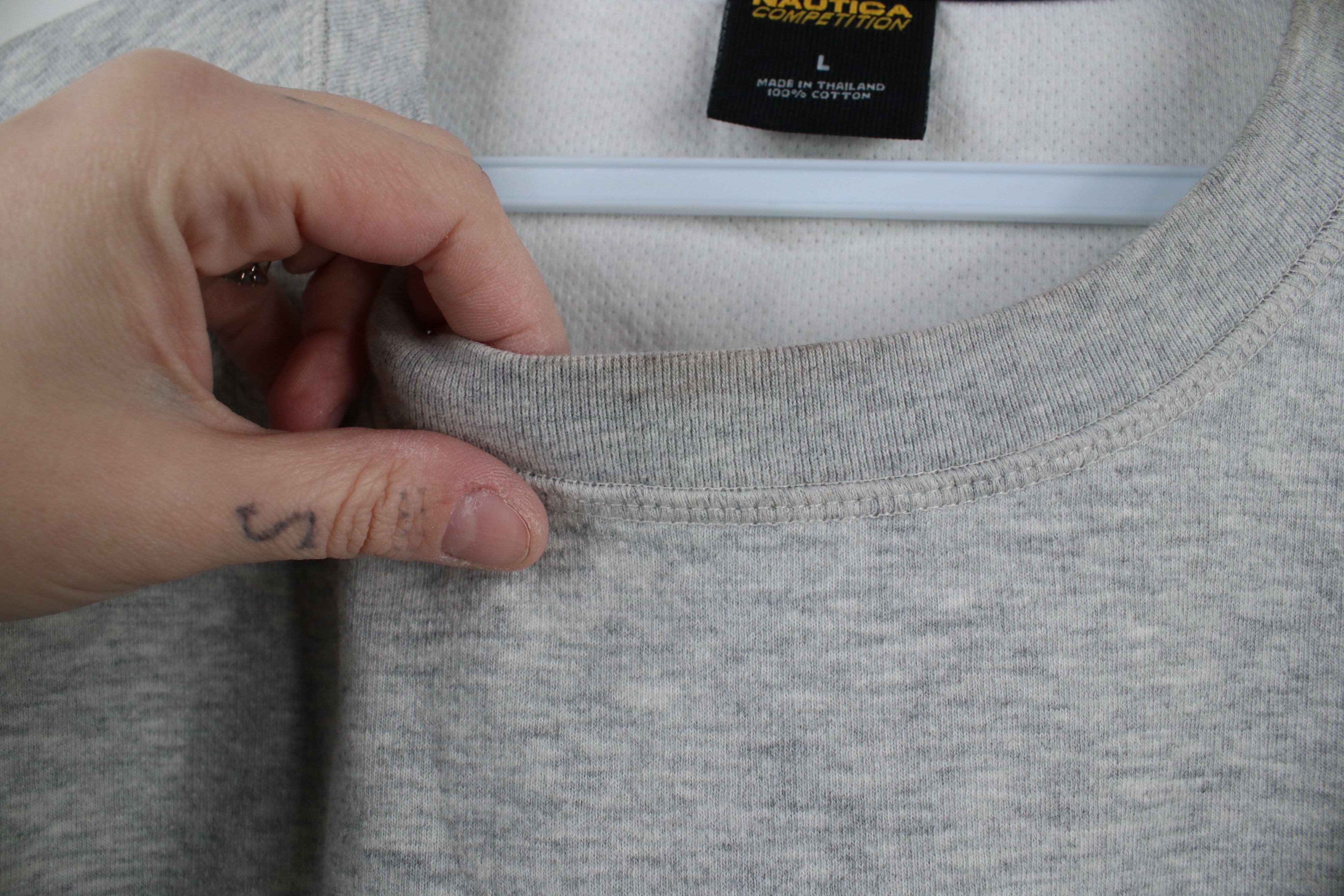 Nautica × Vintage Vintage 90s Nautica Competition Knit Long Sleeve T-Shirt Size US L / EU 52-54 / 3 - 8 Thumbnail