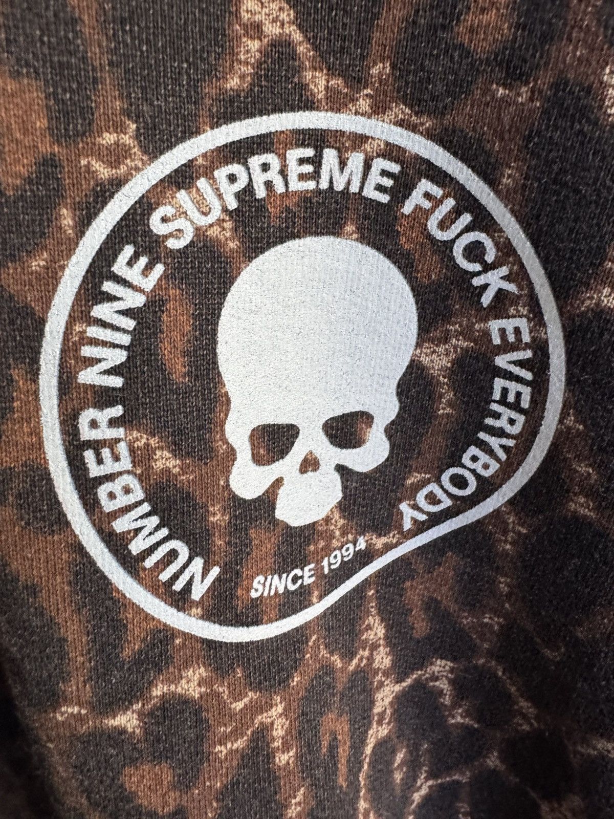 Number (N)ine × Supreme Supreme Number (N)ine Hoodie Leopard Size US XXL / EU 58 / 5 - 4 Thumbnail