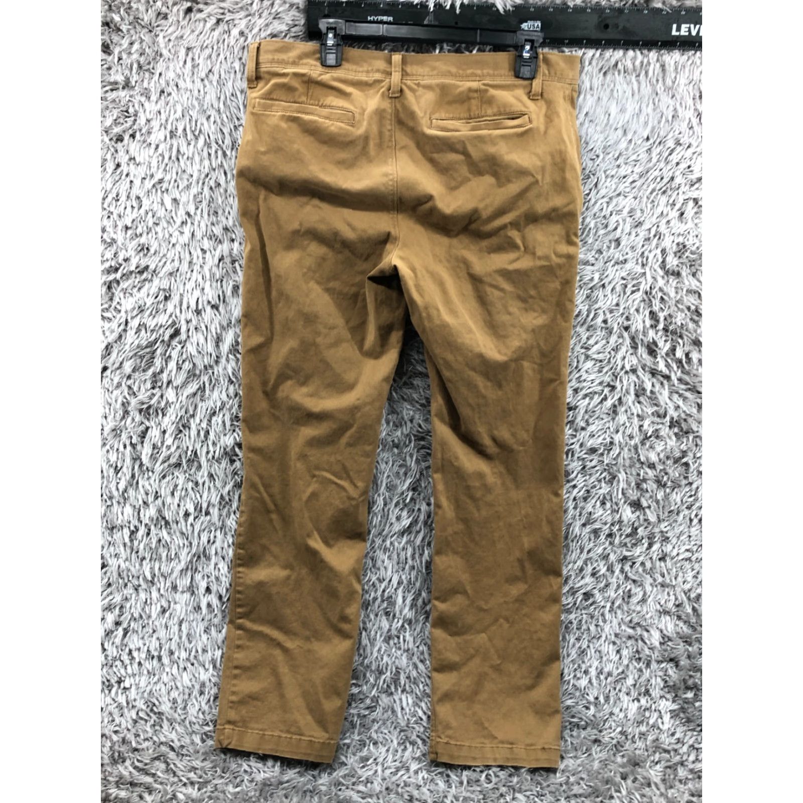 Denizen Denizen Urban Pipeline Chino Pants Slim Straight 34x32 Beige Cargo Pocket Logo Men Regular 34 Inseam Pants Size US 34 / EU 50 - 5 Thumbnail