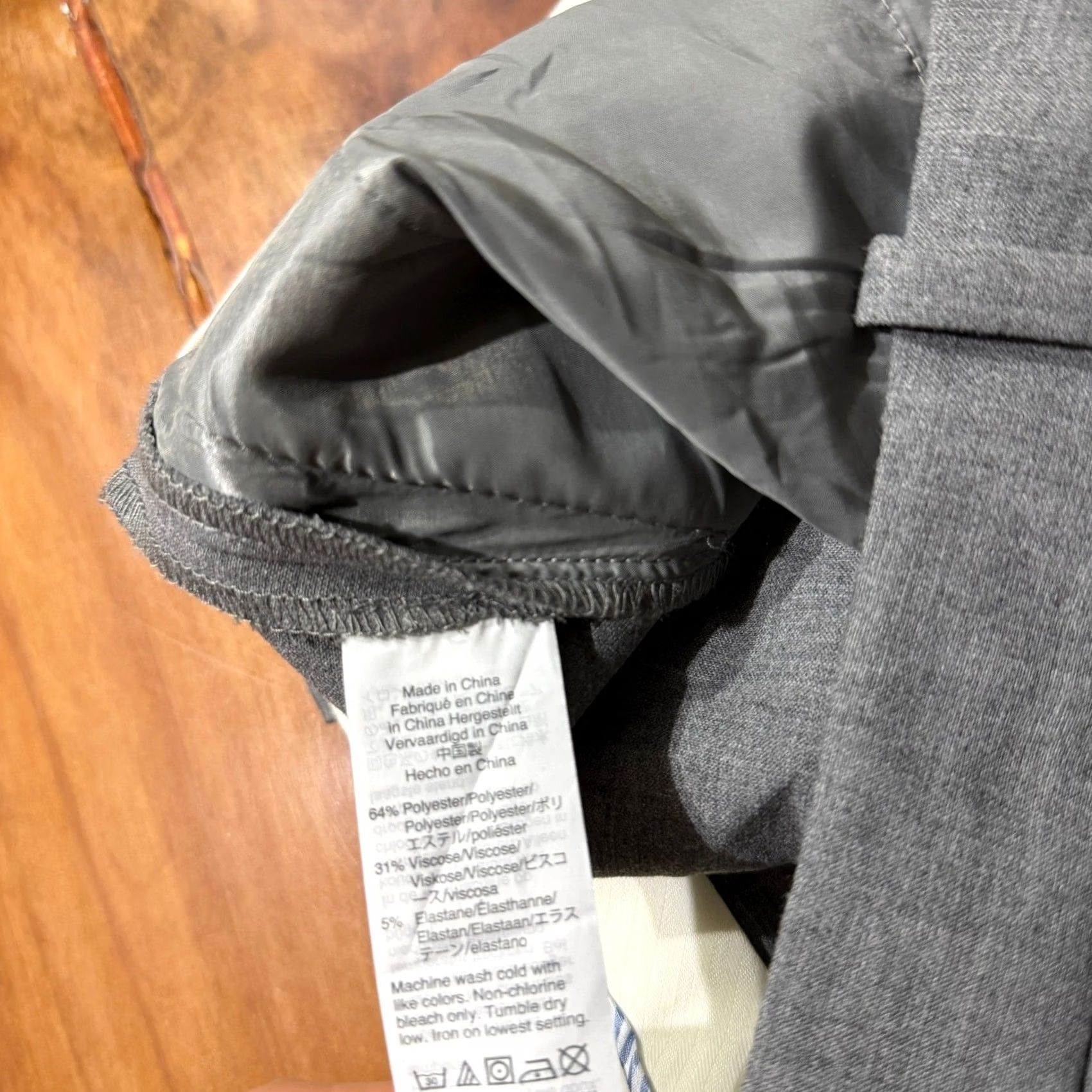 J.Crew J. Crew Womens Pants 10P Peyton Career Business Gray Stretch Pull On Full Length A17 Size 32" / US 10 / IT 46 - 6 Thumbnail