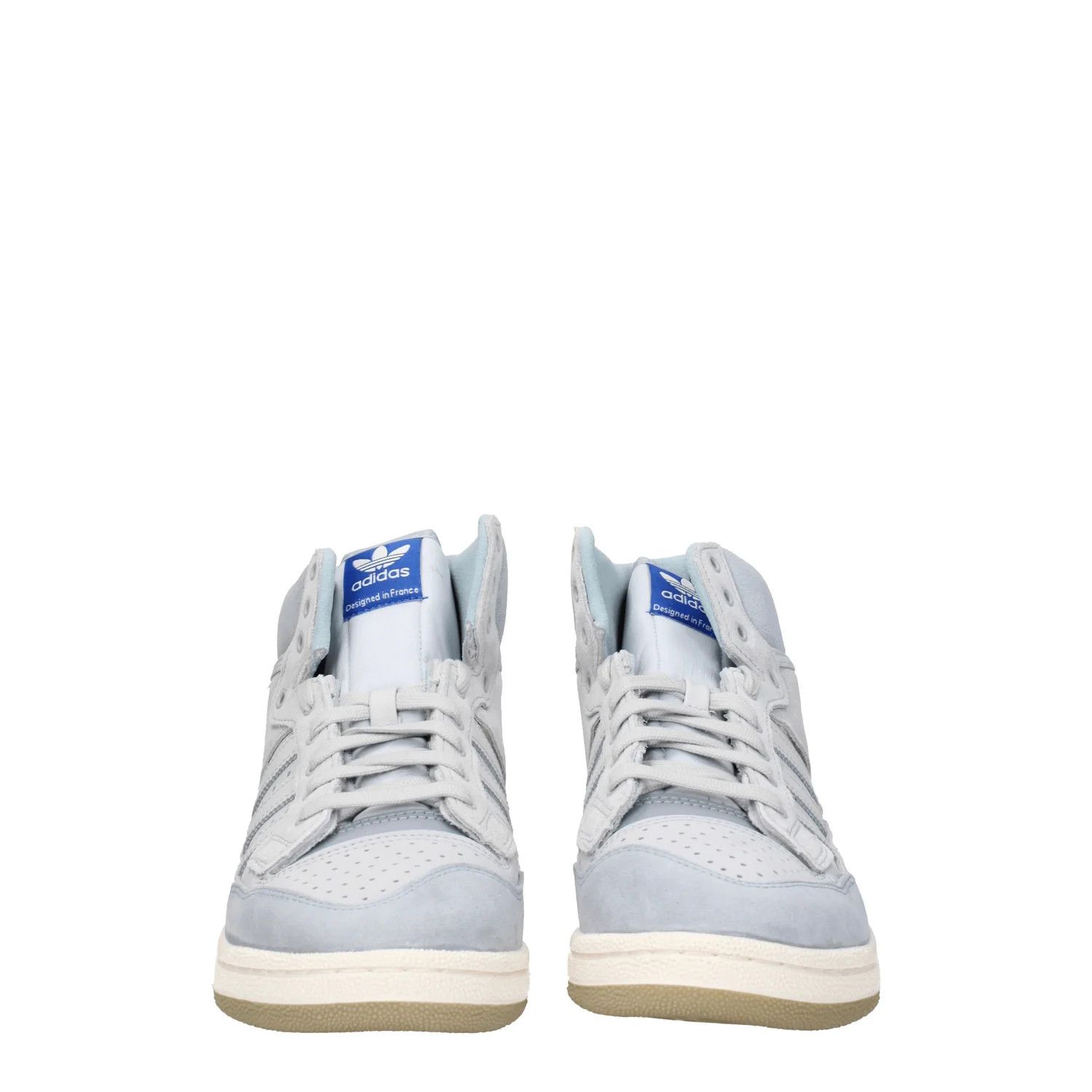 Adidas ob1o1e0625 Suede Hi-Top Sneakers in Gray Size US 9.5 / EU 42-43 - 3 Thumbnail