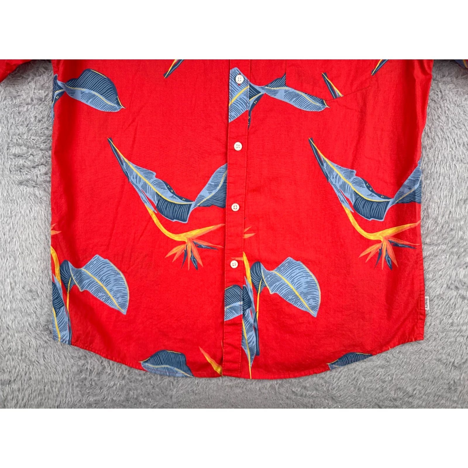 Vintage Molokai Surf Co Hawaiian Shirt Adult Large Blue Floral Cotton Slim Fit Size US L / EU 52-54 / 3 - 5 Thumbnail