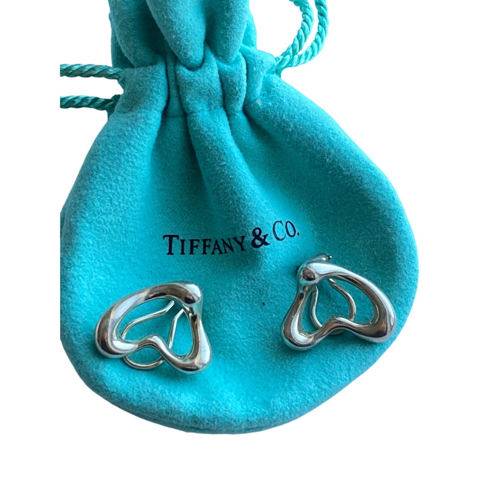 Tiffany & Co. Tiffany & Co. Sterling Silver Heart Clip-On Earrings Size ONE SIZE - 1 Thumbnail