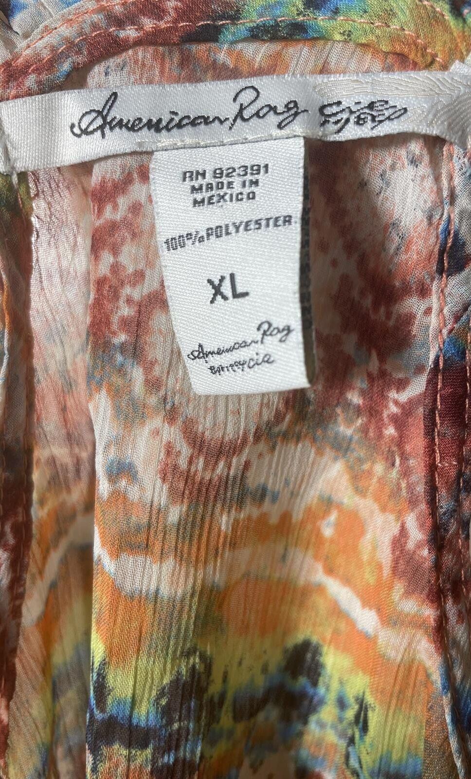 American Rag American Rag Halter Tank Top Blouse Women's XL Button Boho Size XL / US 12-14 / IT 48-50 - 3 Thumbnail