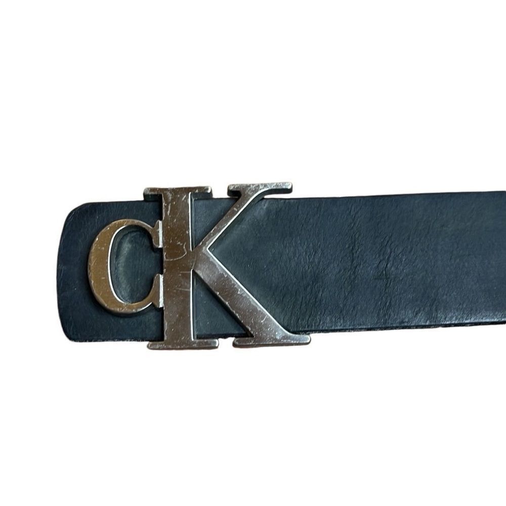 Calvin Klein Calvin Klein Black Genuine Harness Leather Women Vintage CK Size ONE SIZE - 3 Thumbnail