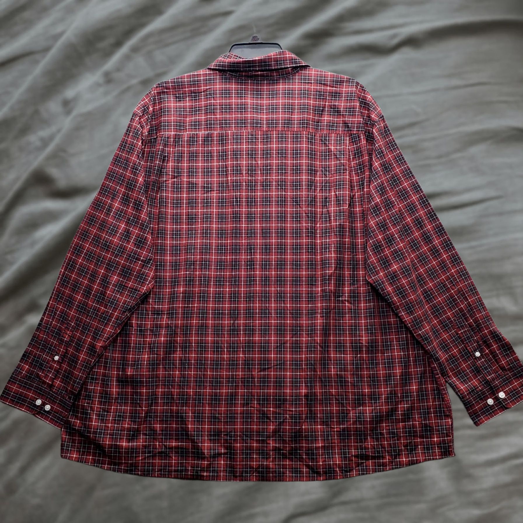 Liz Claiborne Claiborne Mens Shirt 3XL Multicolor Plaid Stretch Long Sleeve Button-Up Collared Shirt Mens Size US XXL / EU 58 / 5 - 1 Thumbnail