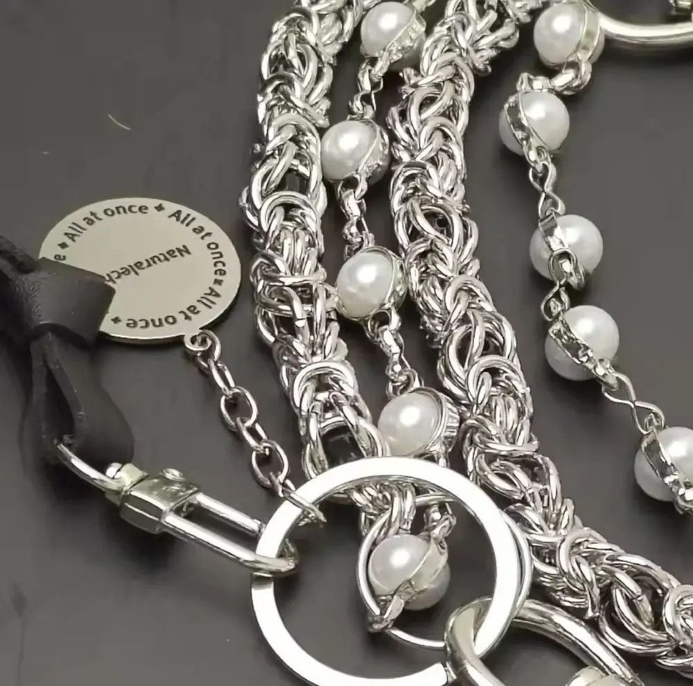 Japanese Brand 2 Layer Natural Echo Pearled Wallet Chain Size ONE SIZE - 5 Thumbnail