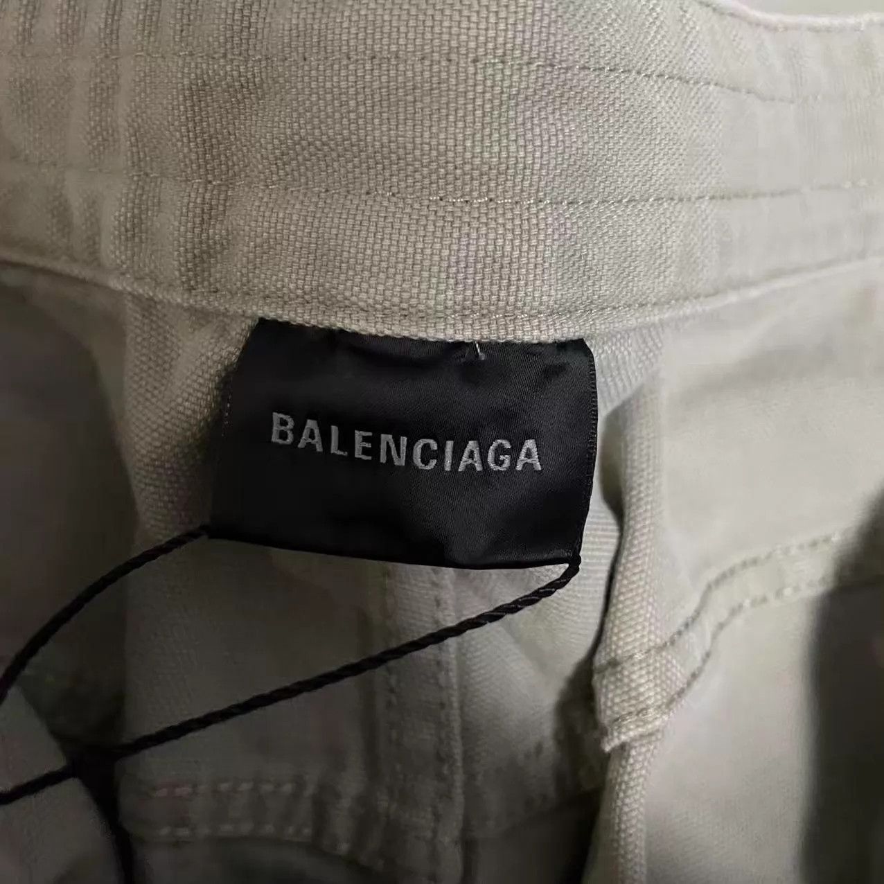 Balenciaga Balenciaga Double Knee Beige Drawstring Cargo Pants 48 Size US 32 / EU 48 - 4 Thumbnail