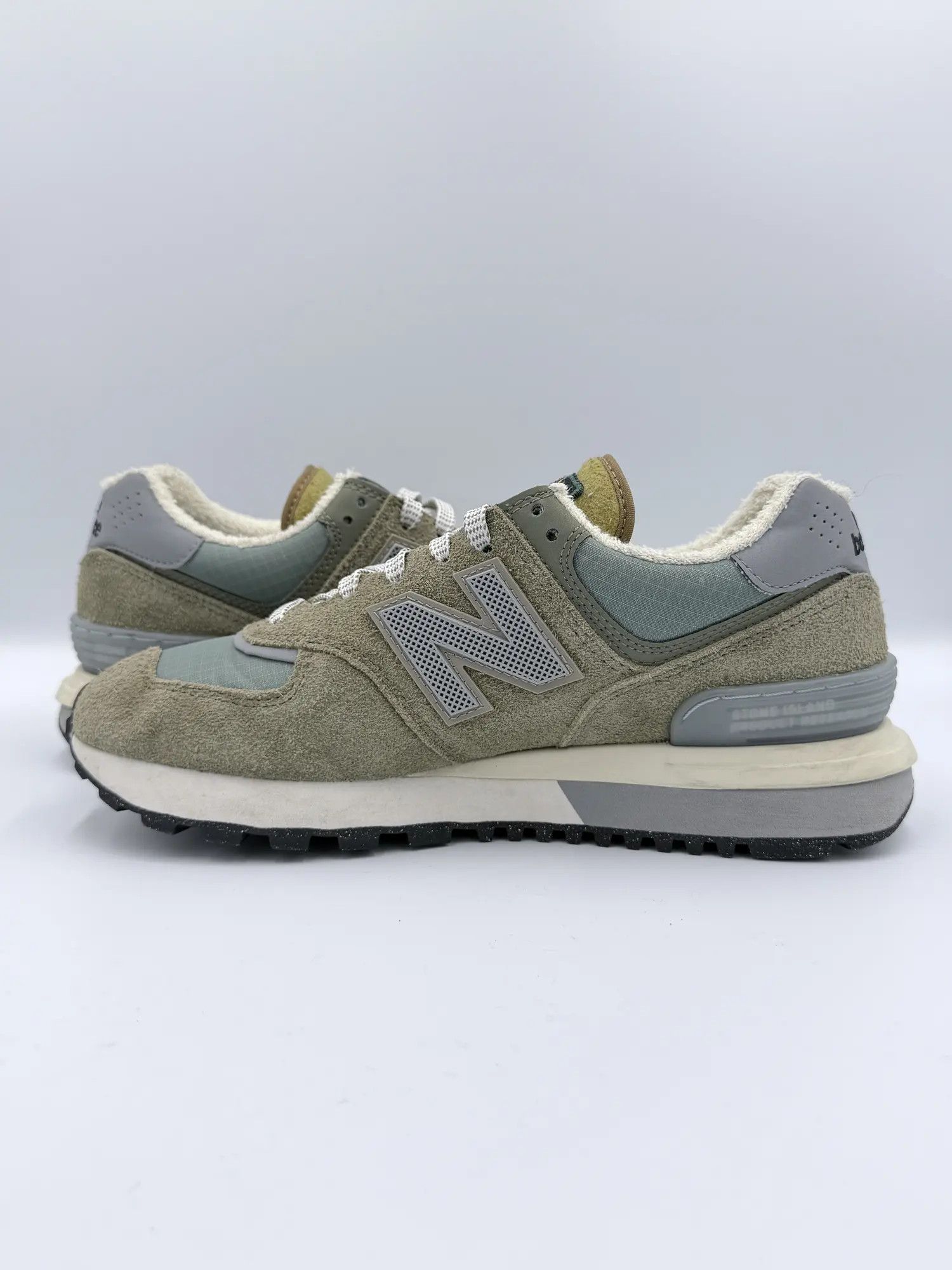 New Balance × Stone Island Stone Island New Balance 574 Legacy OG Steel Blue Green Gray Size US 8 / EU 41 - 7 Thumbnail