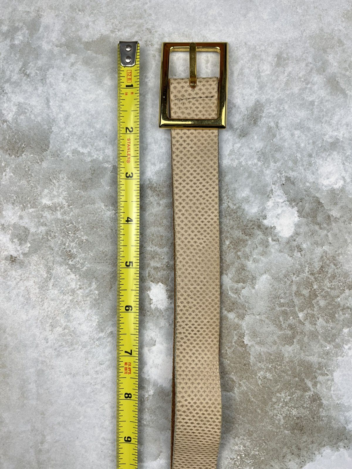 Undercover SS98 Undercover Vintage Snake Skin Gold Buckle Leather Belt Size ONE SIZE - 8 Thumbnail