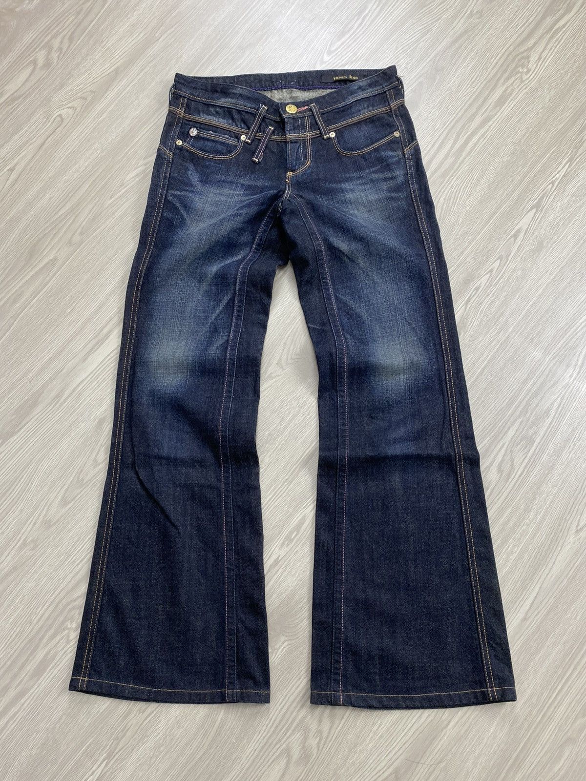 If Six Was Nine 2000s Edwin V-Cut Mudwashed Flared Denim Archive