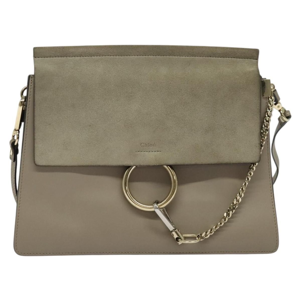 Chloe Chloe Faye Shoulder Bag Leather and Suede Size ONE SIZE - 1 Thumbnail