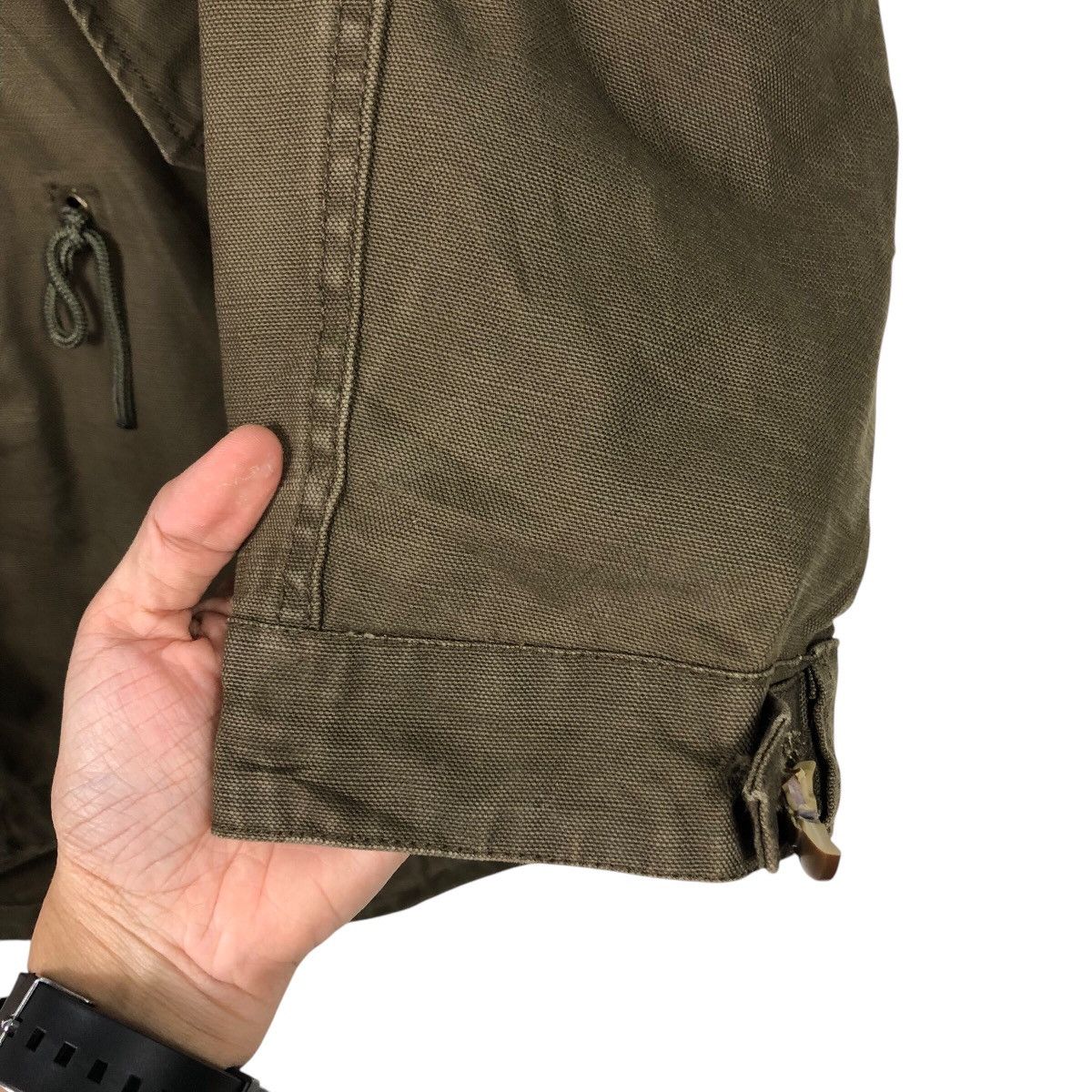 Japanese Brand TETSU Olive Military Oversized Parka / Deep Mods Shape Size US M / EU 48-50 / 2 - 17 Thumbnail