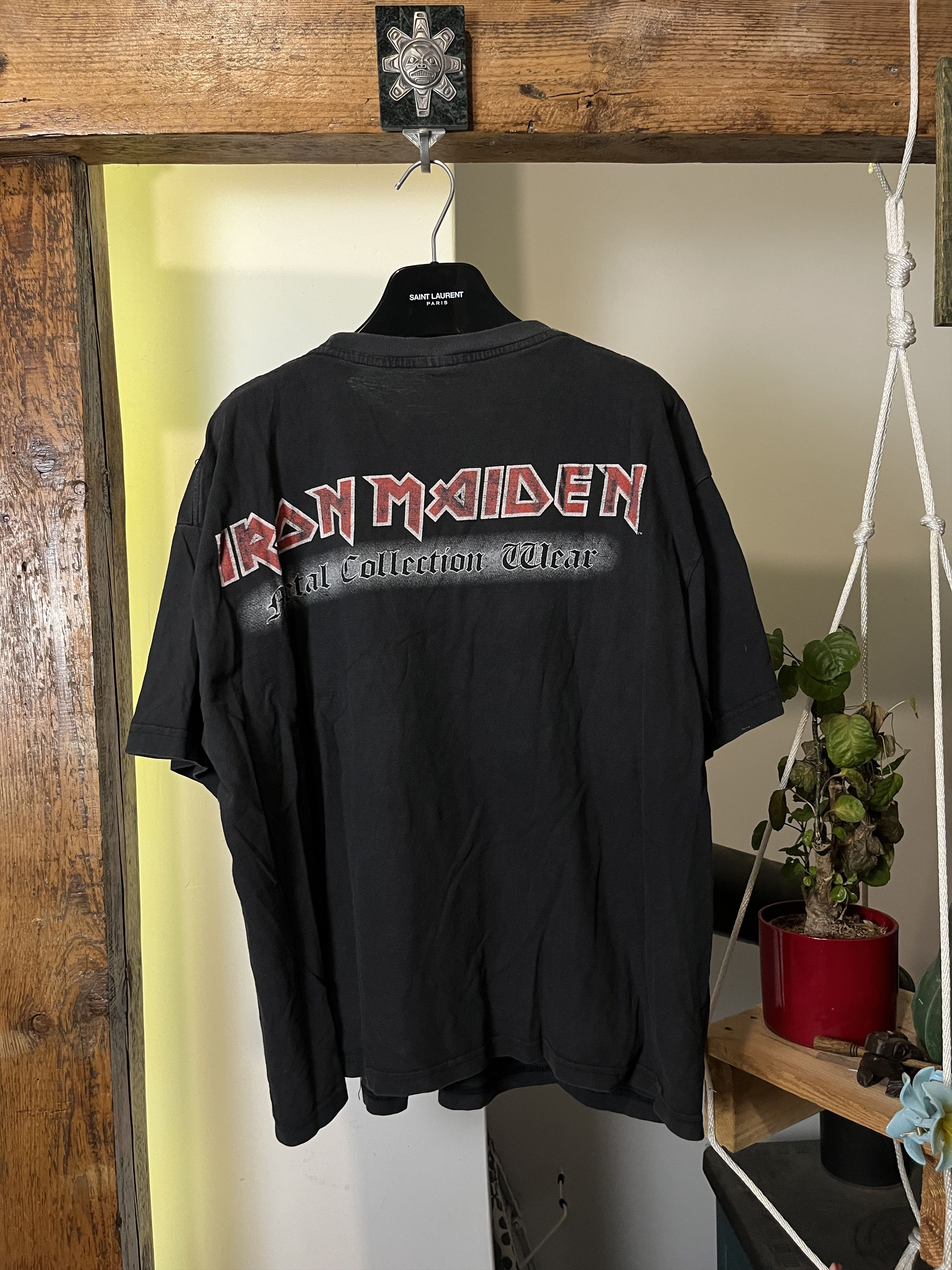 Band Tees × Iron Maiden × Vintage Rare 1982 Iron Maiden "The Number of the Beast" Album Cover Size US XL / EU 56 / 4 - 2 Thumbnail