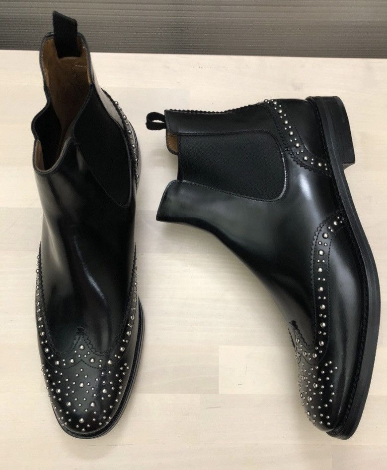Church's Church's 🇮🇹 Ketsby Met Stud Embellish Chelsea Boots 40.5 NEW Size US 10.5 / IT 40.5 - 9 Thumbnail