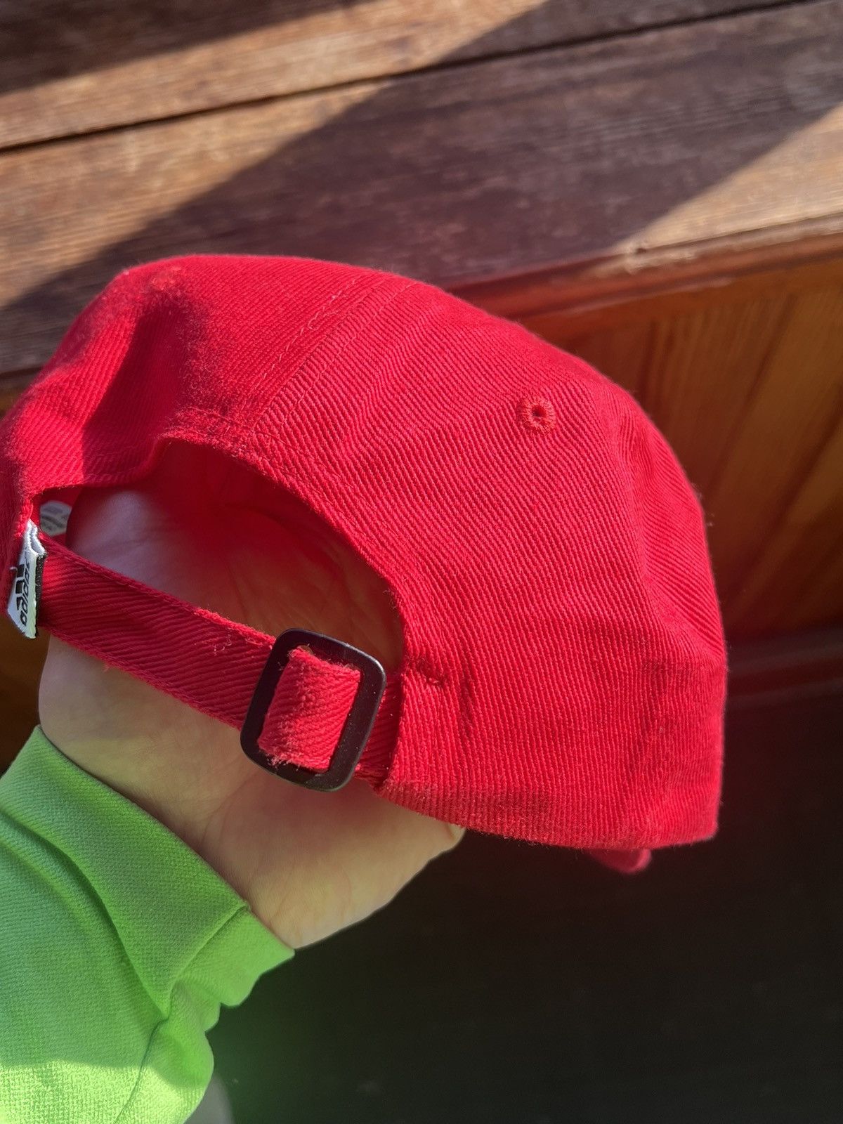Adidas Vintage Red Hat Adidas Y2K Football Cap Size ONE SIZE - 7 Thumbnail