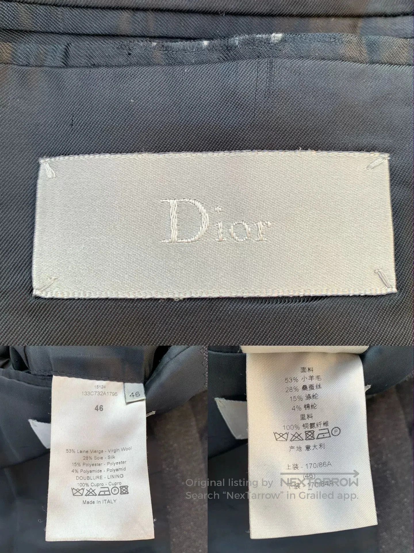 Dior Dior Homme Snowflake Wool Suit. Size US S / EU 44-46 / 1 - 7 Thumbnail