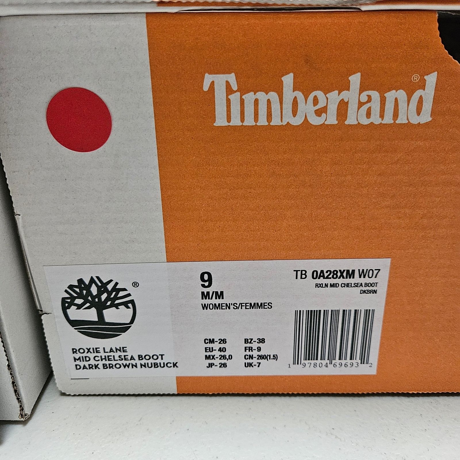 Timberland TIMBERLAND WOMEN'S 9 ROXIE LANE MID CHELSEA BOOT DK BROWN Size US 9 / IT 39 - 8 Thumbnail
