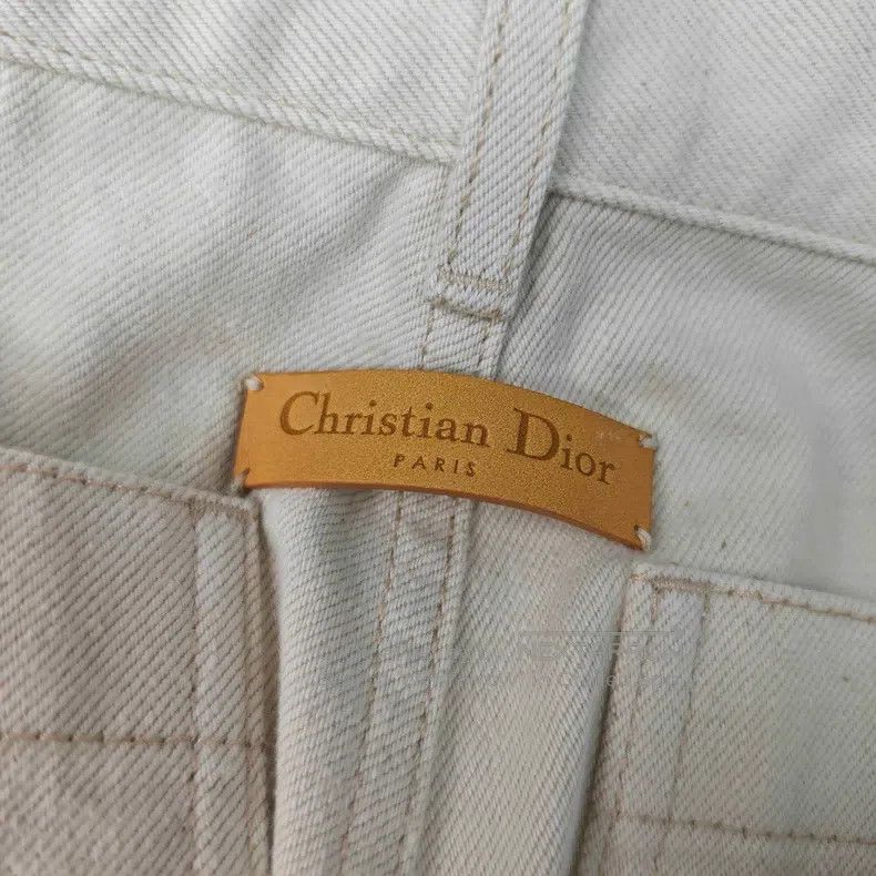 Dior Dior Beige leather-label jeans Size 42" / US 20 - 7 Thumbnail