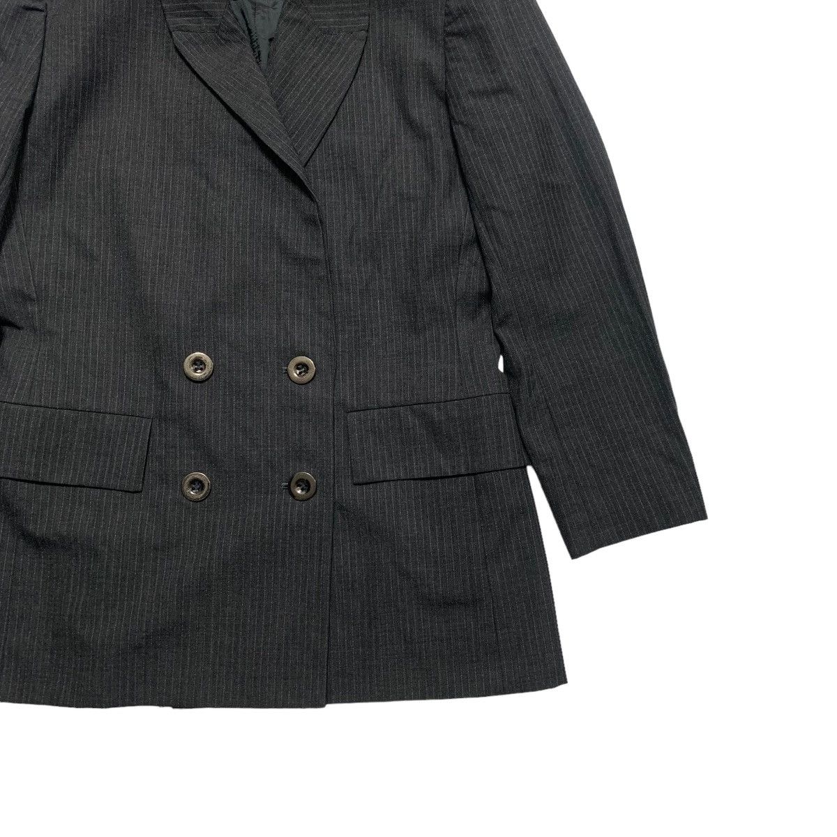 Yves Saint Laurent Yves Saint Laurent Stripe Double Breast Blazer Size XS / US 0-2 / IT 36-38 - 3 Thumbnail