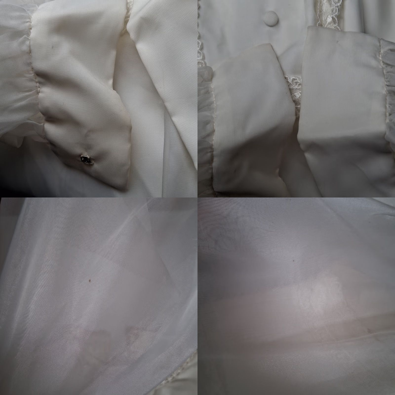 Layer 8 VINTAGE First Communion Dress Girls Size 5 Ivory Long Sleeve Sheer Layer Size US S / EU 44-46 / 1 - 9 Thumbnail