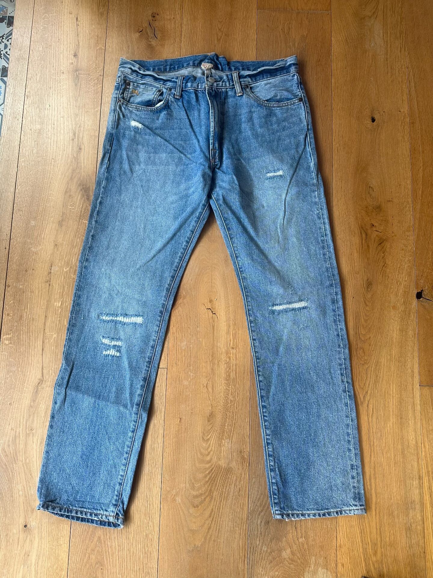 RRL Ralph Lauren RRL Vintage Khaki Jeans W33 L32 Size US 33 - 1 Thumbnail